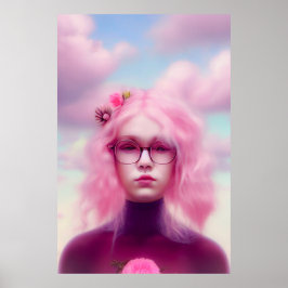 Poster Dreamy Rosa