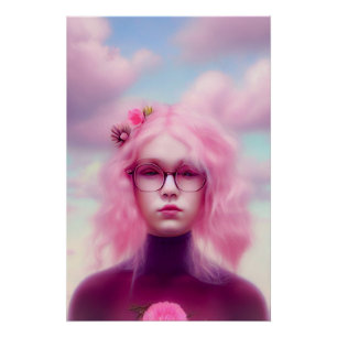 Póster Dreamy Rosa