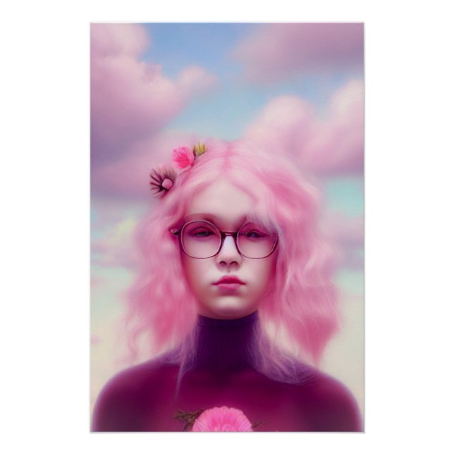 Póster Dreamy Rosa (Frente)
