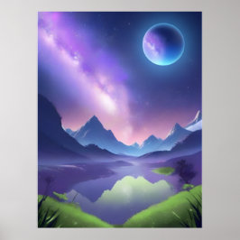 Poster Dreamy Starry Night