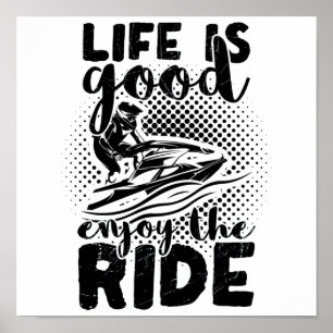 Poster Driver Jet Ski Presente de Natal no Verão de Jet