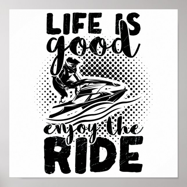 Poster Driver Jet Ski | Presente de Natal no Verão de Jet (Frente)