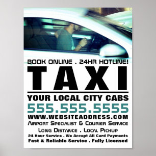 Poster Driver, Taxi Cab Firme Advertising