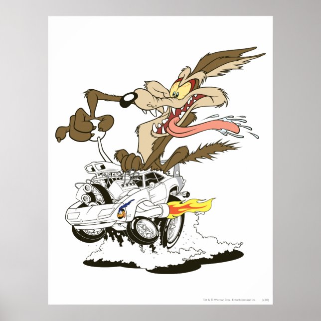 Poster Driver WILE E. COYOTE™ Crazy (Frente)