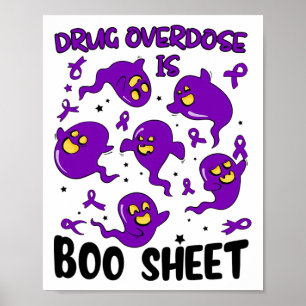 Poster Droga Engraçada Overdose É Fantasma Folha Boo Hall