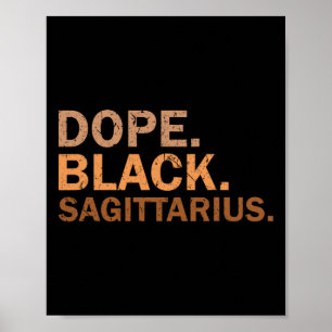Poster Droga Preto Sagitário Melanina Africano Zodíaco Sa
