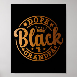 Poster Droga Preto Vovô Melanina Afro-Americano Preto
