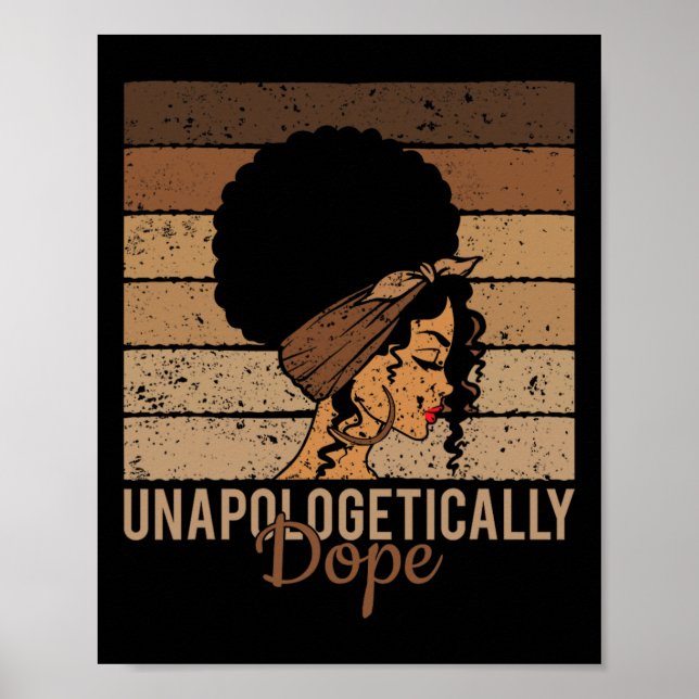 Poster Droga Sem Desculpas - Mulher Africana História Neg (Frente)