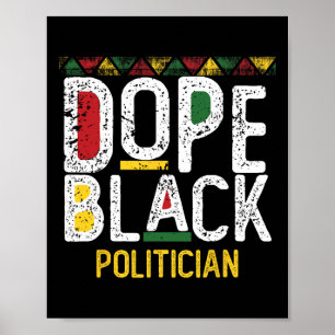 Poster Drogas Político Negro Mês da História Negra