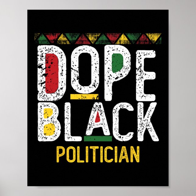 Poster Drogas Político Negro Mês da História Negra (Frente)