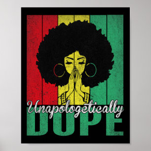 Poster Drogas sem desculpas depois da história negra