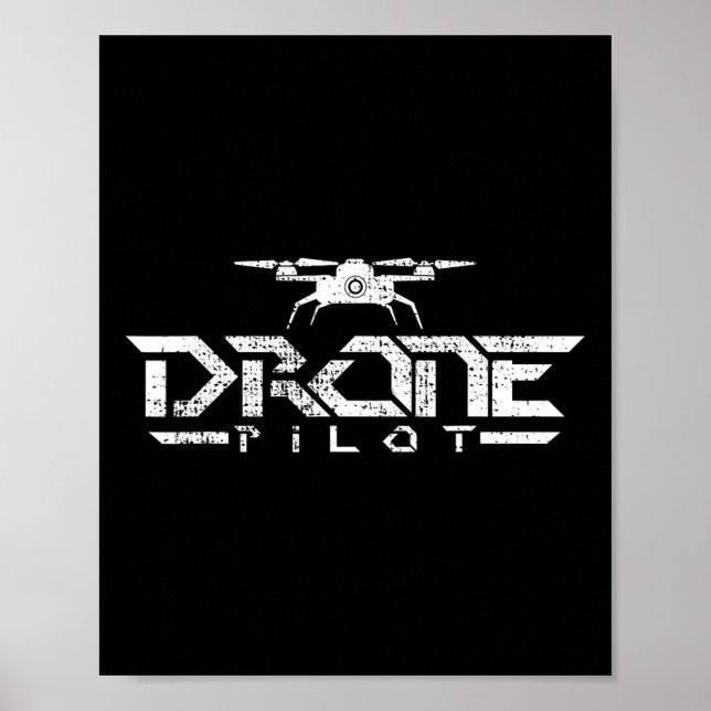 Poster Drone Gift Quadcopter (Frente)
