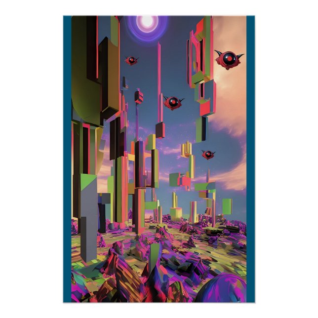 Póster Drones do Inferno (Frente)