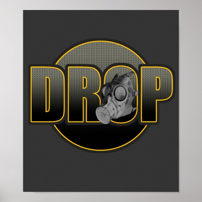 Póster DROP DnB Drumnbass dubstep Jungle Hardstyle DJ (Frente)