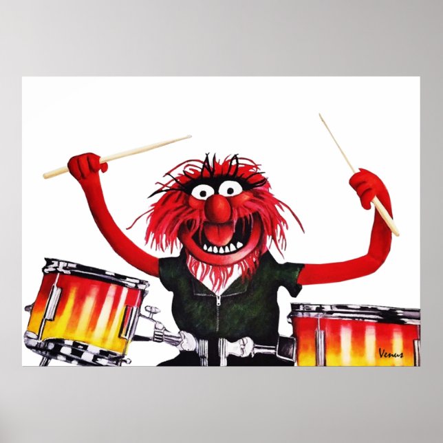 Poster Drummer Animal (Frente)