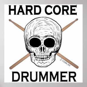 Poster Drummer do núcleo do duro