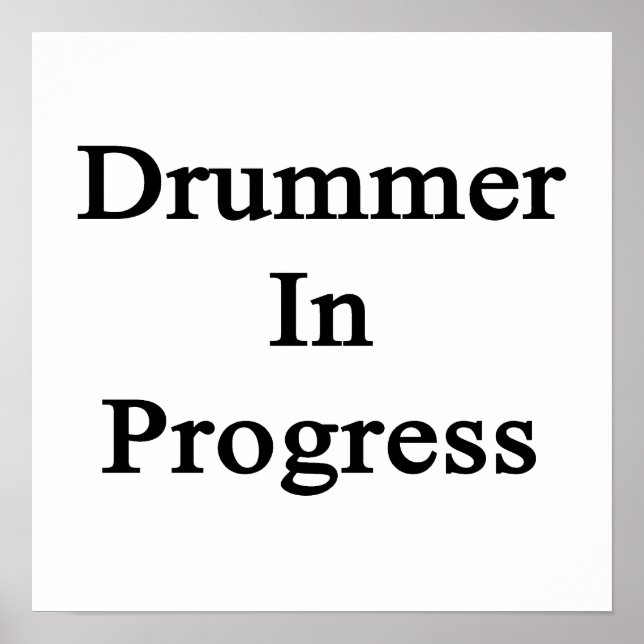 Póster Drummer Em Curso (Frente)