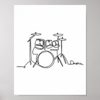 Drummer Music Design Um Tambor De Linha