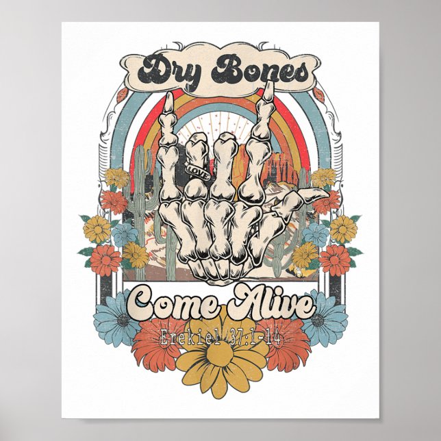 Poster Dry Bones Come Alive Christian, Christian Motivati (Frente)