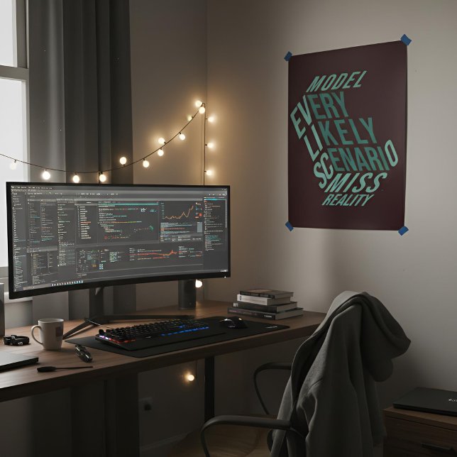 Póster Dry Motivation | Modelled Reality | Deepwater (Lifestyle Shot)