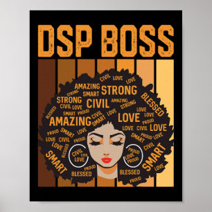 Poster Dsp Boss Poderoso Mês da História Negra Orgulho Ne