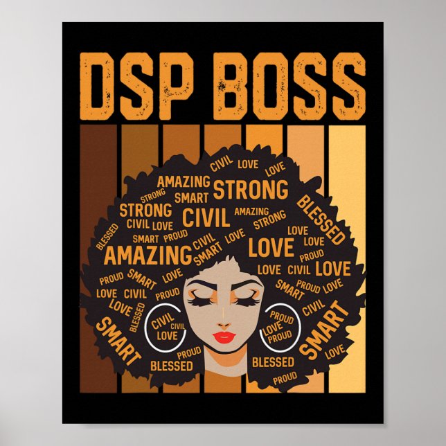 Poster Dsp Boss Powerful Black History Month Black Pride  (Frente)