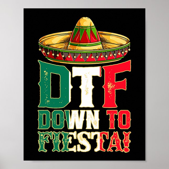 Poster DTF Para Fiesta México Cinco de Mayo Men Mexica (Frente)