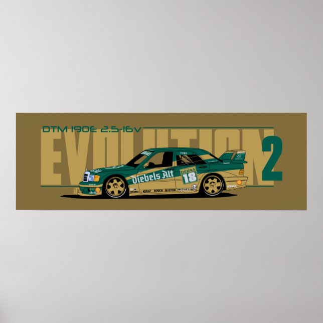 Poster DTM 190E 2,5-16v (Frente)