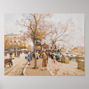 Poster Du Chatelet Em Paris Eugene Galien-Laloue