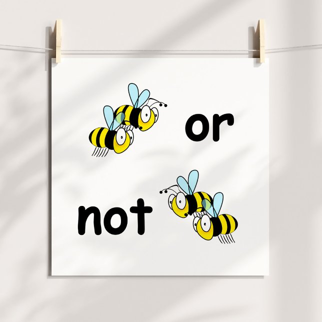 Póster Duas Abelhas ou Não Duas Abelhas (Two Bees or Not Two Bees Poster)
