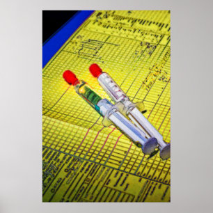 Póster Duas agulhas na carta médica