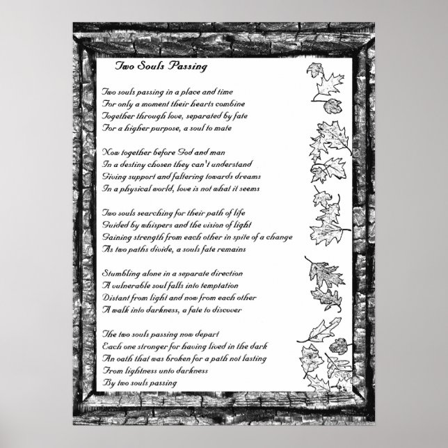 Poster Duas Almas Passando (Frente)