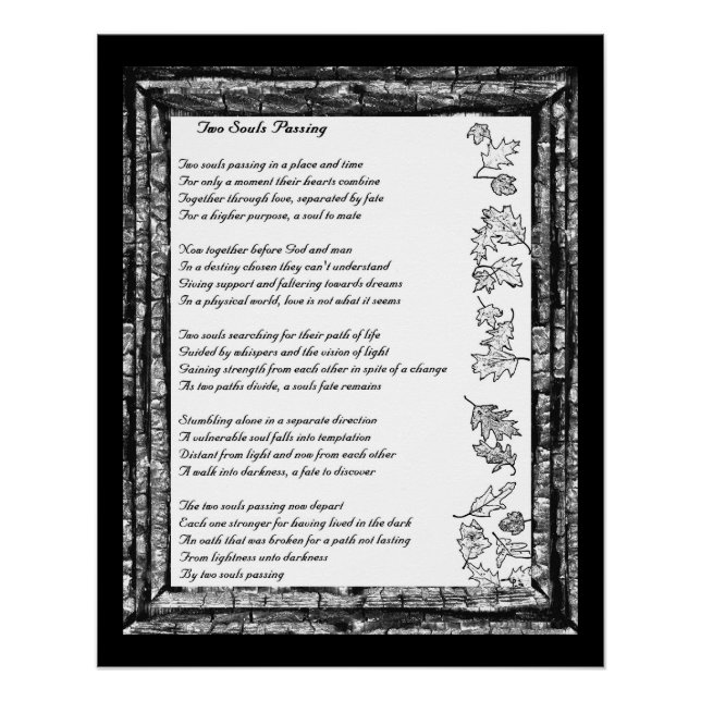Póster Duas Almas Passando (Frente)