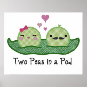 Poster Duas ervilhas num pote