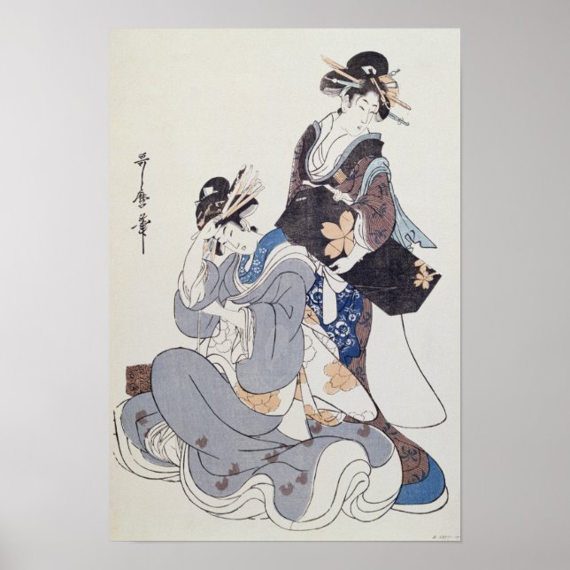 Póster Duas figuras femininas (Frente)