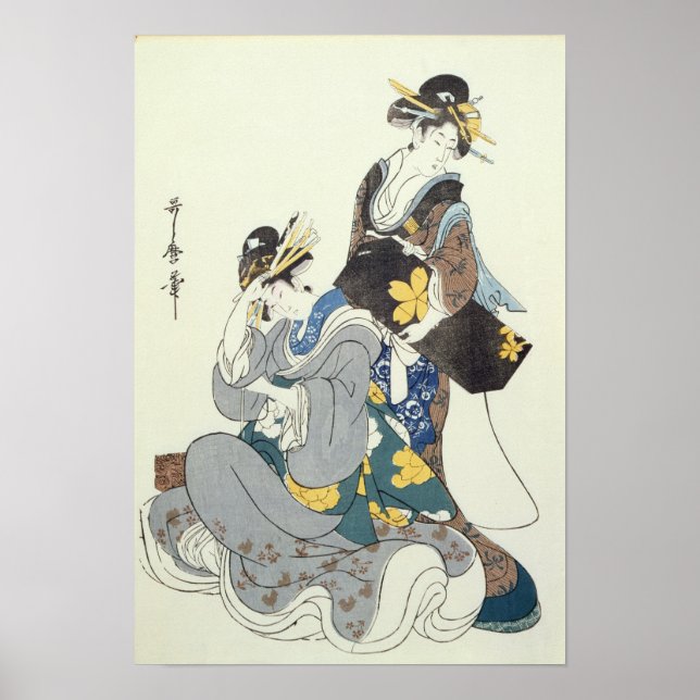 Póster Duas figuras femininas (Frente)