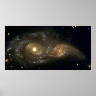 Póster Duas Galáxias Espirais (NGC220 e IC2163)