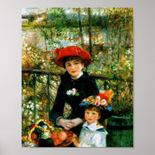 Poster Duas Irmãs no Terraço por Renoir