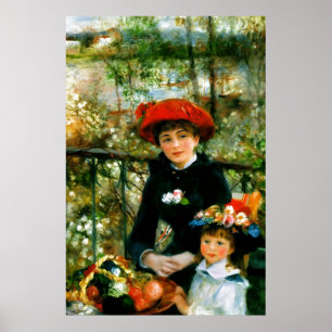 Poster Duas Irmãs no Terraço por Renoir