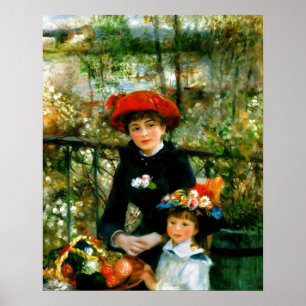 Poster Duas Irmãs no Terraço por Renoir