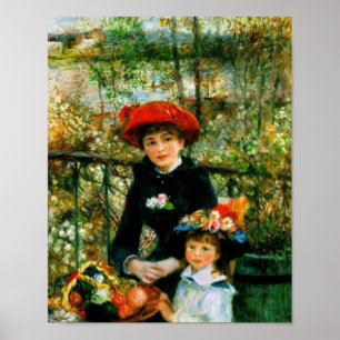 Póster Duas Irmãs no Terraço por Renoir