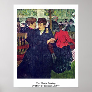 Póster Duas mulheres que dançam, por Henri De