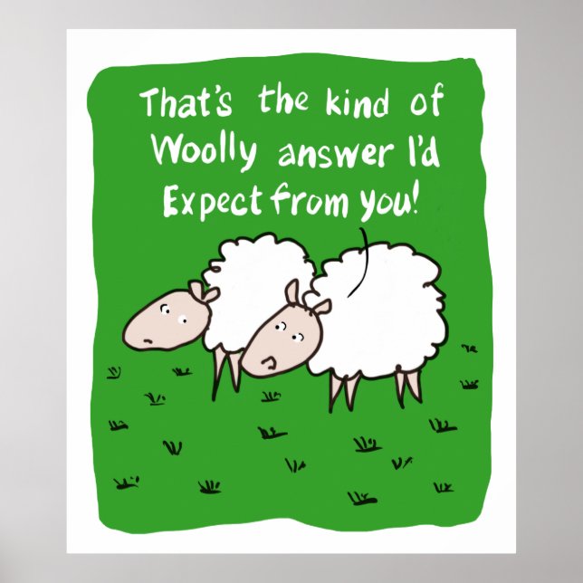 Poster Duas Ovinos a Bater num Campo (Frente)