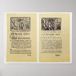 Póster Duas páginas 'do La Grandioso Colere de Pere