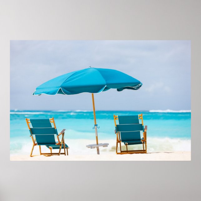 Poster Duas salas na praia oceânica (Frente)