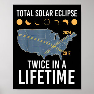 Poster Duas Vezes Numa Camisa De Eclipse Solar De Vida 20
