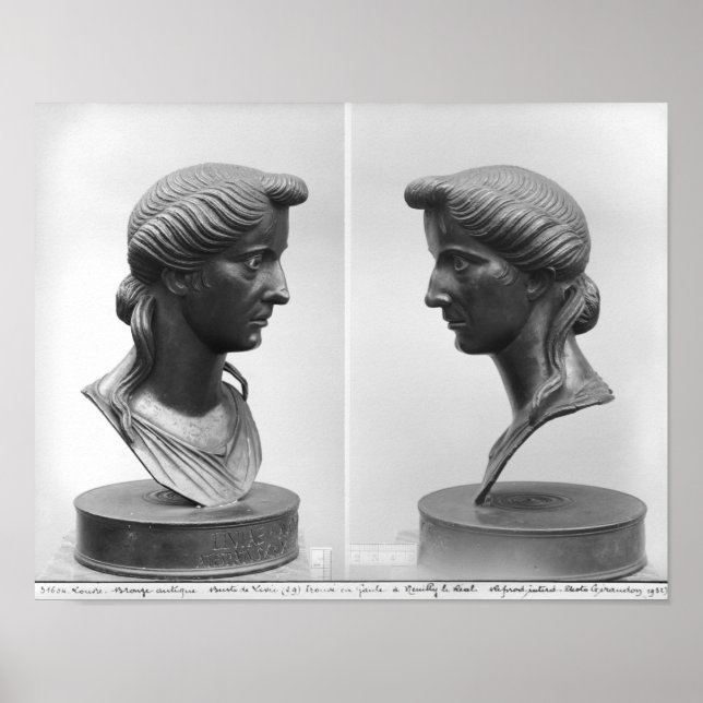 Póster Duas visões de um busto de Livia (Frente)