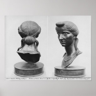 Poster Duas vistas de um busto de Livia