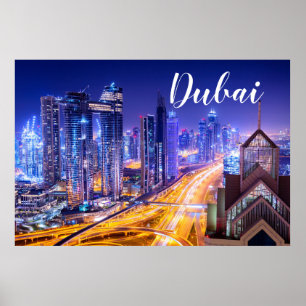 Poster Dubai: A Cidade das Luzes e Ambições Sem Limites