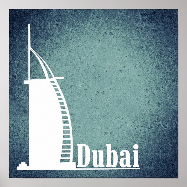 Poster Dubai Burj Al Arab  Building  (Frente)